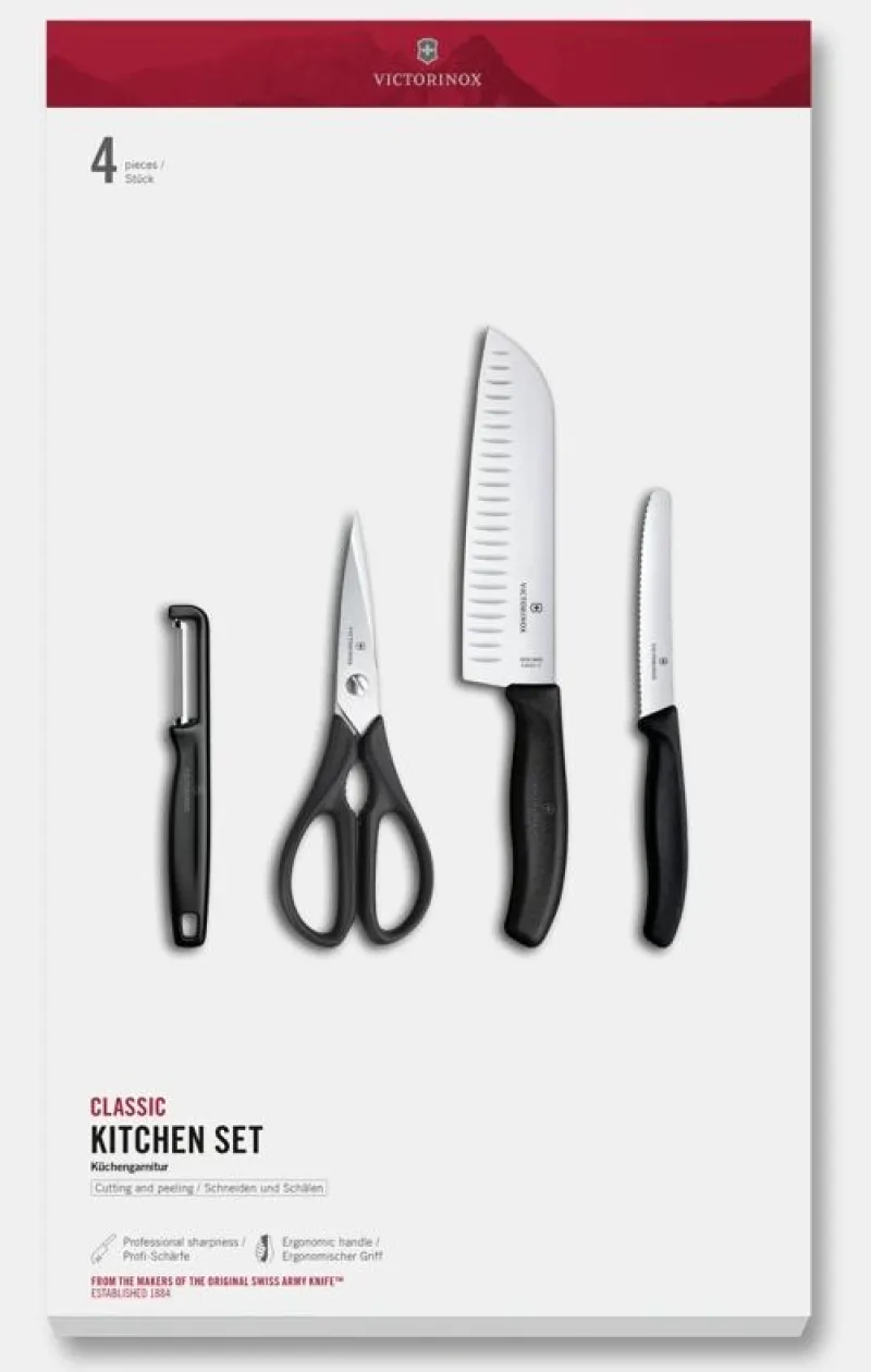 New Classic Kitchen Set, 4 Pieces Gemüsemesser|Aufbewahrung Und Sets
