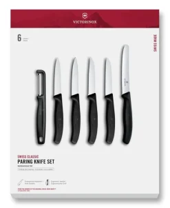Clearance Swiss Classic Gemüsemesser-Set mit geradem Schäler, 6-teilig Gemüsemesser|Aufbewahrung Und Sets