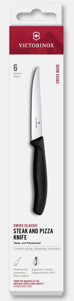 New Swiss Classic Steak- und Pizzamesser-Set, 6-teilig Steakmesser|Aufbewahrung Und Sets