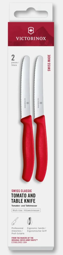 Clearance Swiss Classic Tomaten- und Tafelmesser-Set, 2-teilig Gemüsemesser