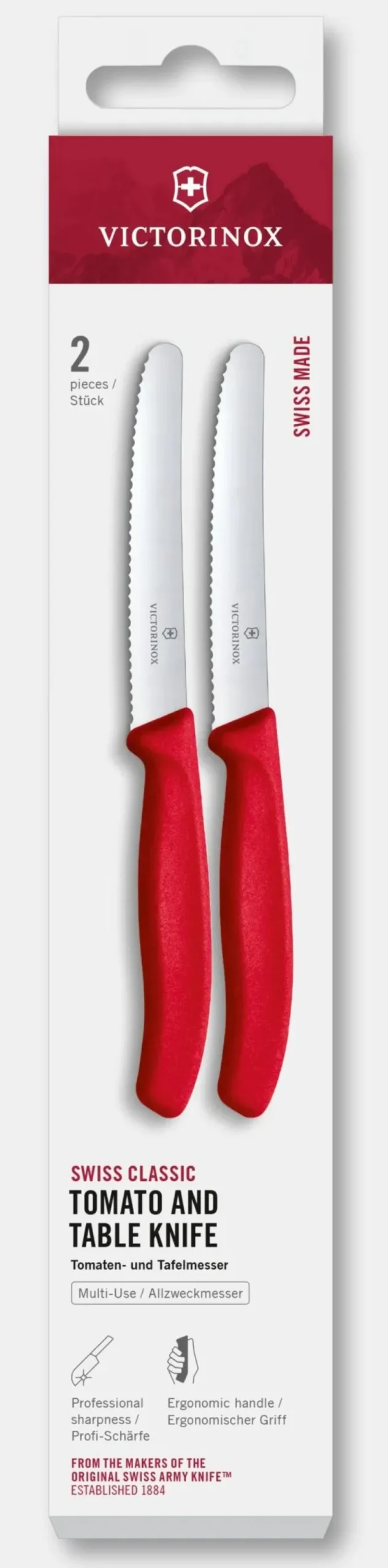 Clearance Swiss Classic Tomaten- und Tafelmesser-Set, 2-teilig Gemüsemesser