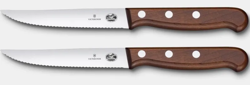 Sale Wood Steakmesser-Set, 2-teilig Steakmesser|Aufbewahrung Und Sets