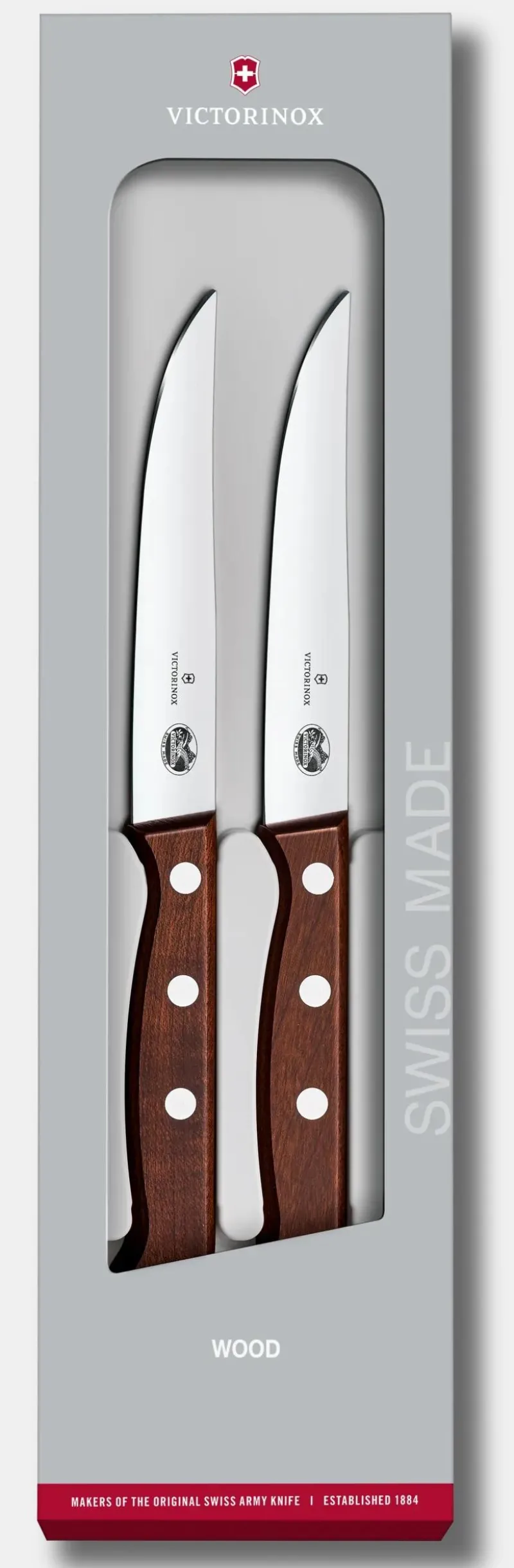 Sale Wood Steakmesser-Set, 2-teilig Steakmesser|Aufbewahrung Und Sets